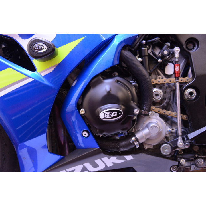 Couvre-carter gauche R&G RACING noir Suzuki GSX-R1000 ECC0229BK