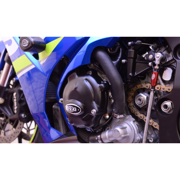 Couvre-carter gauche R&G RACING noir Suzuki GSX-R1000 ECC0229BK