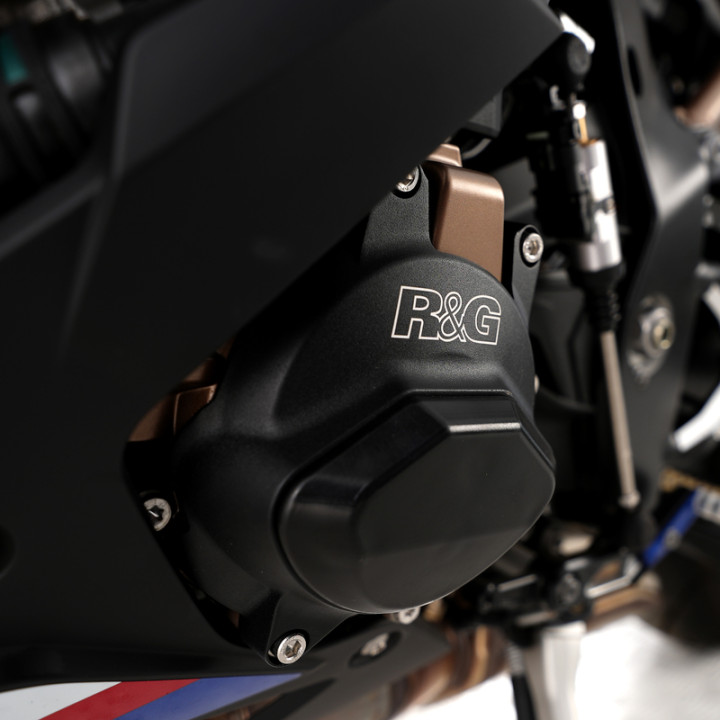 Kit de couvre-carter moteur (alternateur/embrayage) R&G RACING PRO noir KEC0175PRO