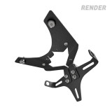 Support de plaque d'immatriculation R&G RACING LP0409BK