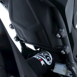 Cache-orifices repose pieds R&G RACING noir Honda CBR125R