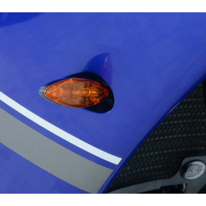 Adaptateurs de clignotants avant R&G RACING noir Yamaha