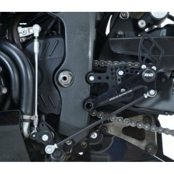 Commandes reculées multipositions R&G RACING noir Honda CBR600RR
