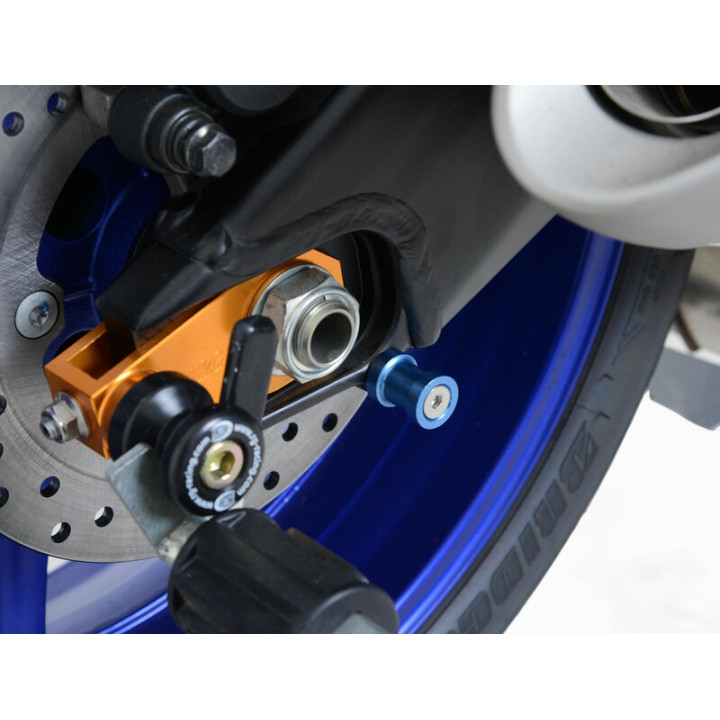Pions de bras oscillant R&G RACING M10 bleu | Oxmoto