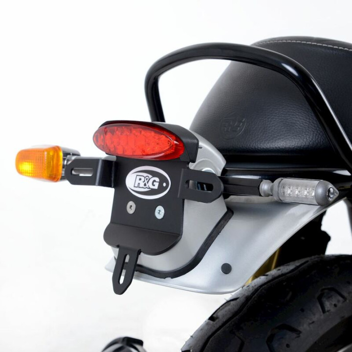 Support de plaque R&G RACING noir Royal Enfield | Oxmoto