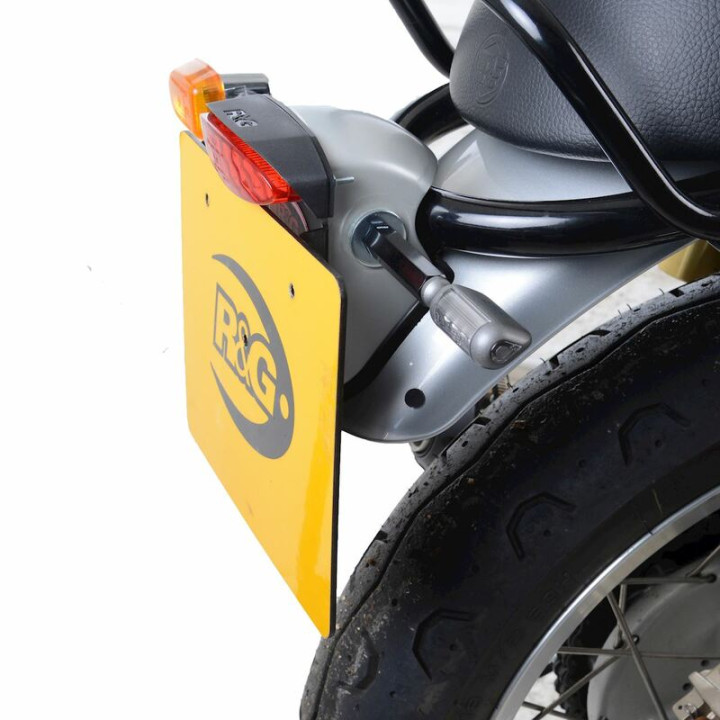 Support de plaque R&G RACING noir Royal Enfield | Oxmoto