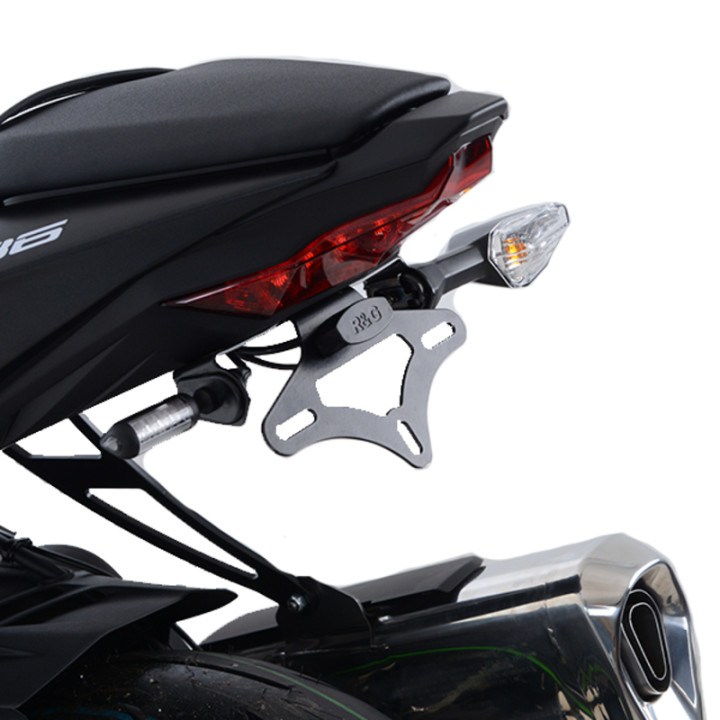 Support de plaque R&G RACING noir Kawasaki ZX636 | Oxmoto
