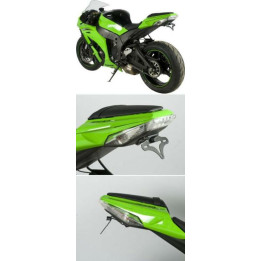 Support de plaque R&G RACING noir Kawasaki ZX10R LP0101BK