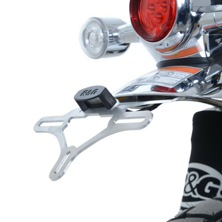 Support de plaque R&G RACING argent Honda Monkey | Oxmoto