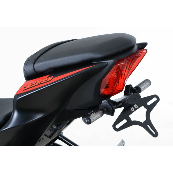 Support de plaque R&G RACING noir Suzuki GSX-R125 | Oxmoto