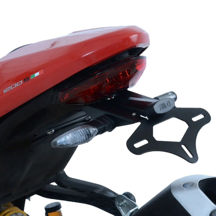 Support de plaque R&G RACING noir Ducati Monster 1200R LP0249BK