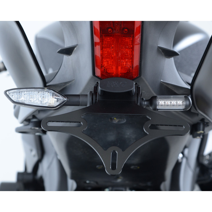 Support de plaque R&G RACING noir Yamaha YZF-R6 | Oxmoto