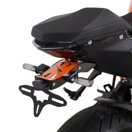 Support de plaque R&G RACING noir/orange | Oxmoto