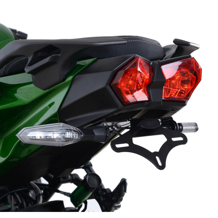 Support de plaque R&G RACING noir Kawasaki H2 SX | Oxmoto