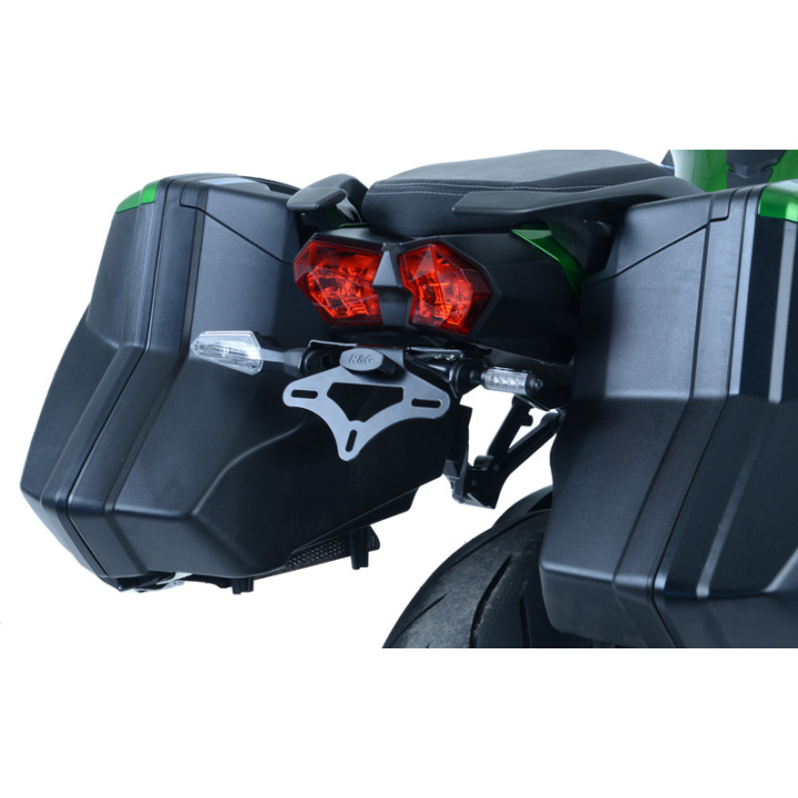Support de plaque R&G RACING noir Kawasaki H2 SX | Oxmoto