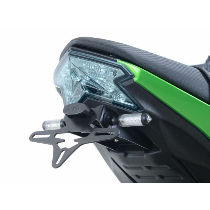 Support de plaque R&G RACING noir Kawasaki Z125 LP0209BK