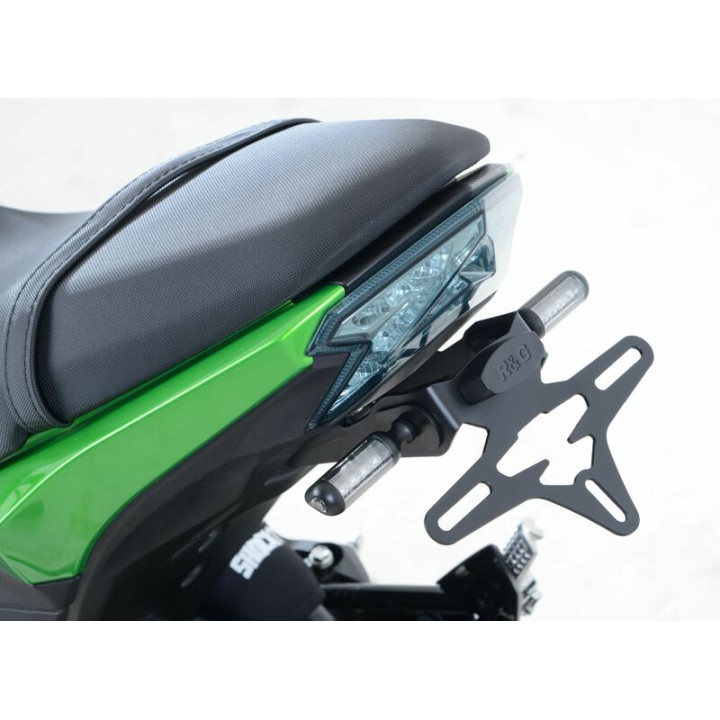 Support de plaque R&G RACING noir Kawasaki Z125 LP0209BK