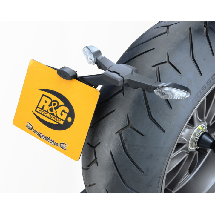 Support de plaque R&G RACING noir Ducati X Diavel | Oxmoto