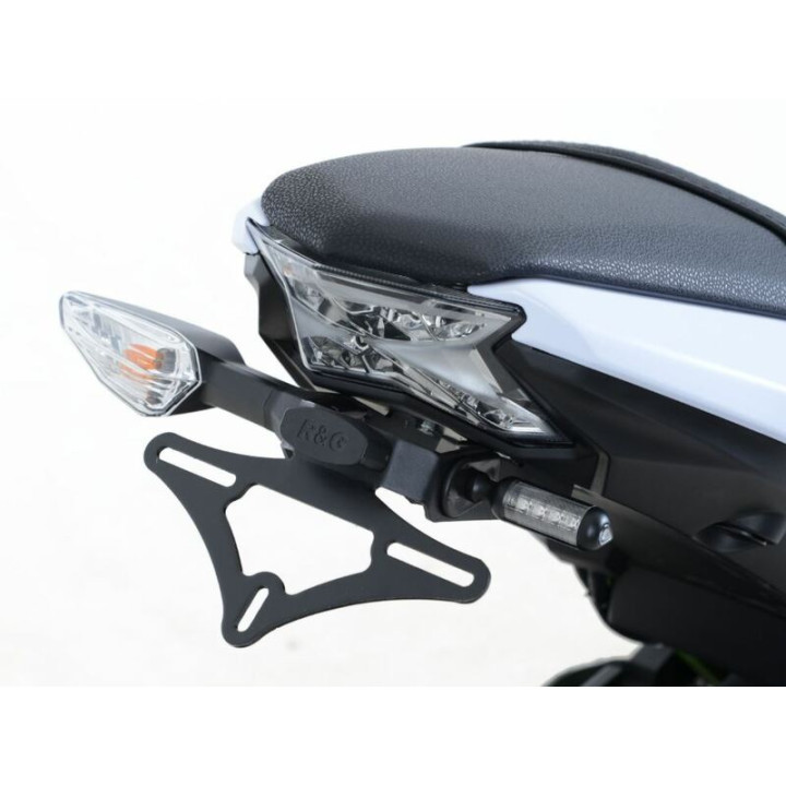 Support de plaque R&G RACING noir Kawasaki Z650 | Oxmoto