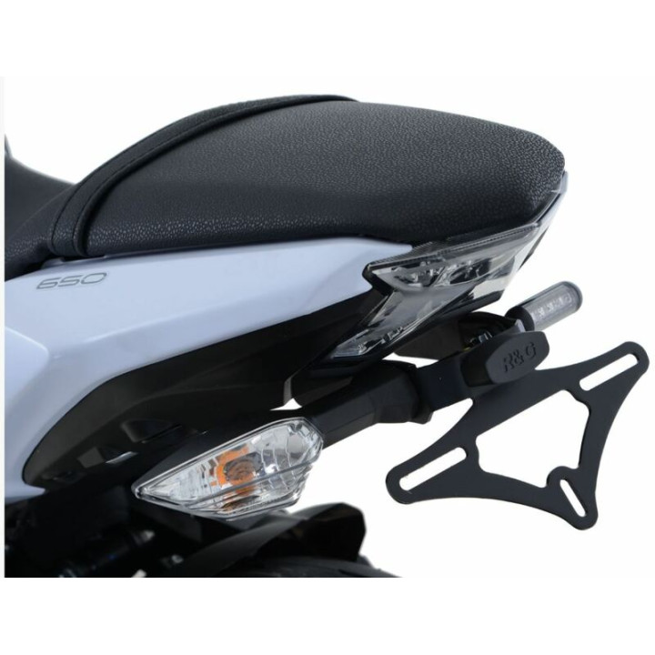 Support de plaque R&G RACING noir Kawasaki Z650 | Oxmoto