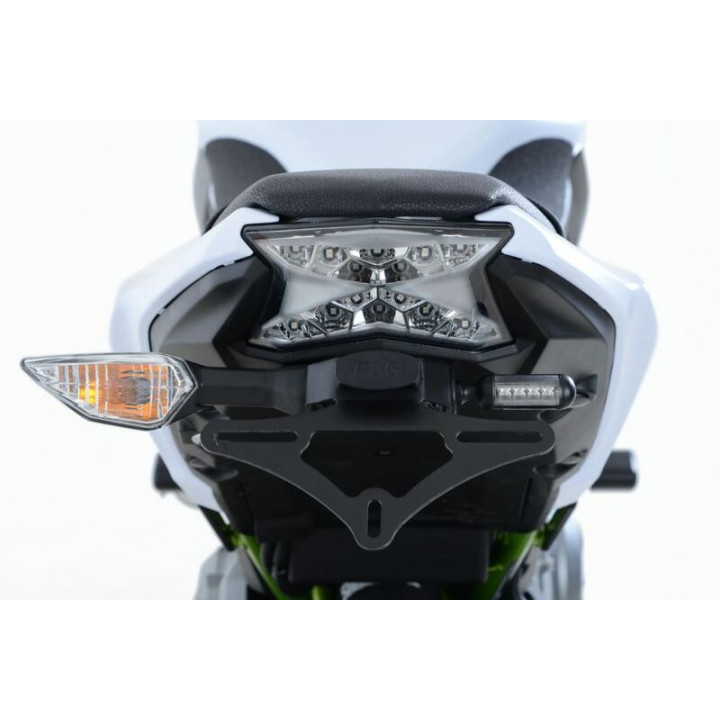 Support de plaque R&G RACING noir Kawasaki Z650 | Oxmoto