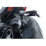 Support de plaque R&G RACING noir Ducati X Diavel | Oxmoto