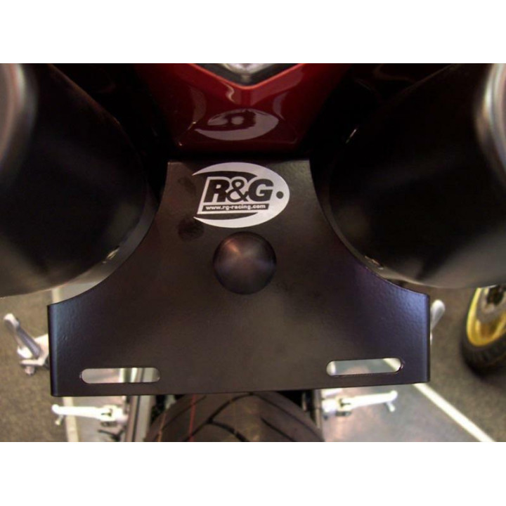 Support de plaque R&G RACING noir Yamaha YZF-R1 LP0016BK