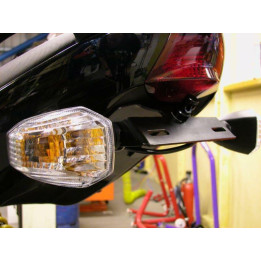 Support de plaque R&G RACING noir Kawasaki ER-6 F/N LP0021BK