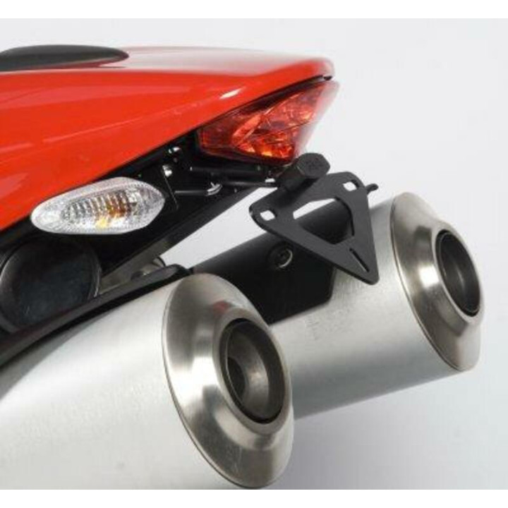 Support DE plaque r&g racing noir pour monster 696, 796, 1100 '08-11