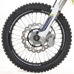 Liseré de jantes R&G RACING 17'' blanc | Oxmoto