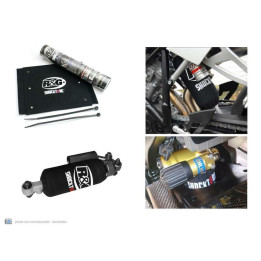 Protection d'amortisseur R&G RACING noir 20,3x24,1 | Oxmoto