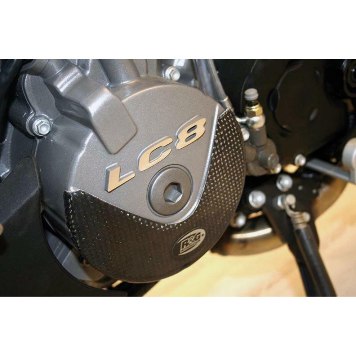 Slider moteur carbone gauche pour KTM LC8 Superduke | Oxmoto