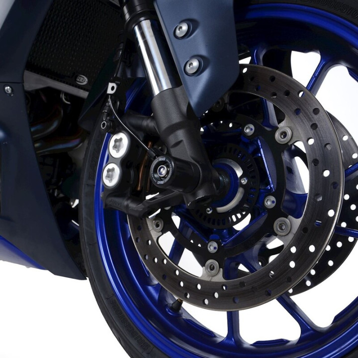 Protections de fourche R&G RACING - noir Yamaha R7 | Oxmoto