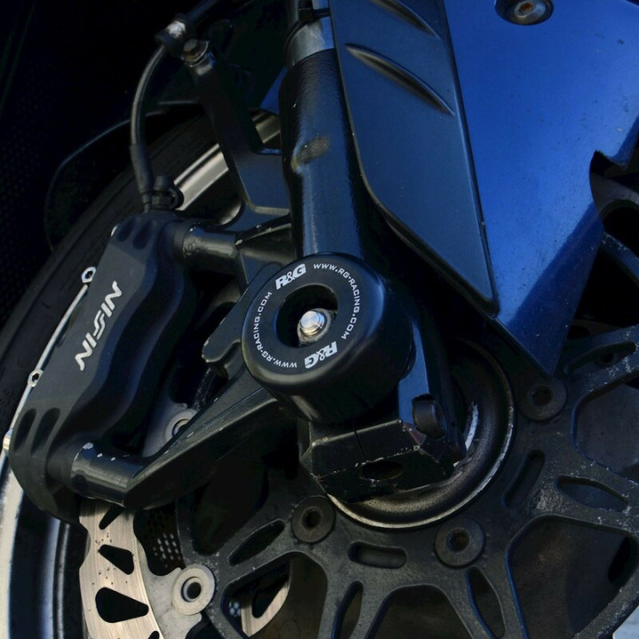Protection de fourche R&G RACING noir Kawasaki | Oxmoto