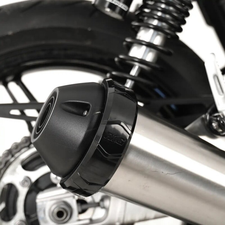 Protection de silencieux rond R&G RACING noir Ø115-140mm
