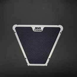 Protection de radiateur d'huile R&G RACING - titane | Oxmoto