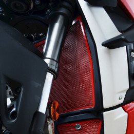Protection de radiateur R&G RACING rouge - Ducati | Oxmoto