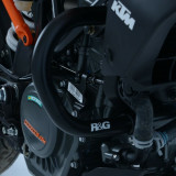 Protections latérales R&G RACING orange KTM Duke | Oxmoto