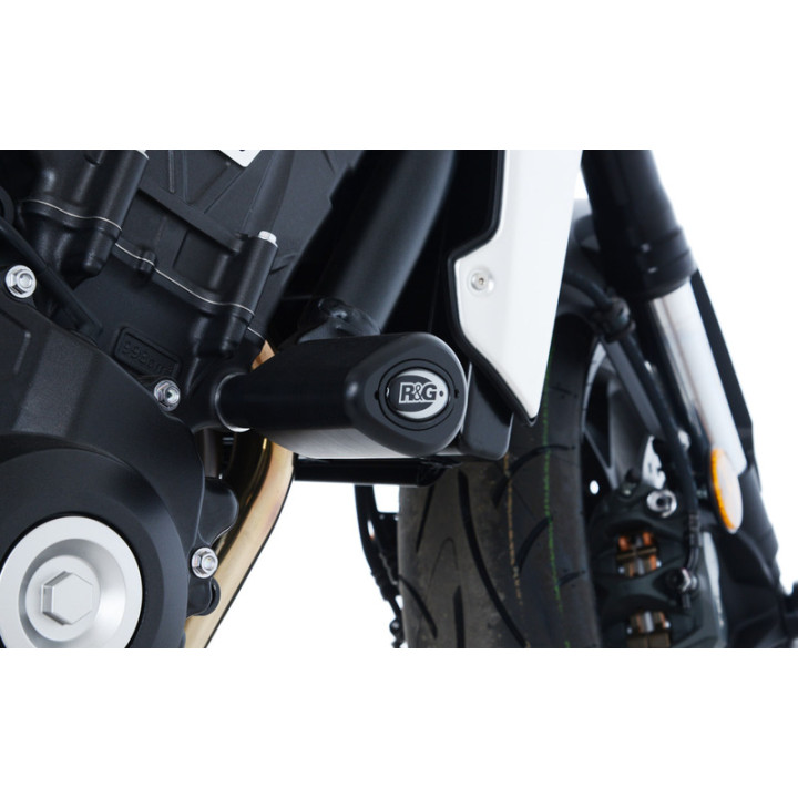 Tampons Aero R&G RACING noir Honda CB1000R | Oxmoto