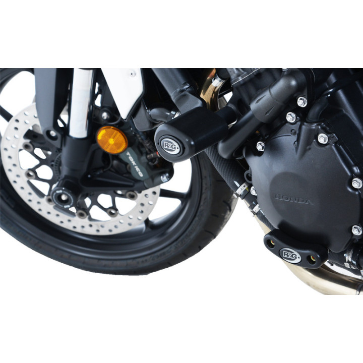 Tampons Aero R&G RACING noir Honda CB1000R | Oxmoto