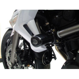 Tampons de protection R&G RACING Aero noir Kawasaki ER-6 N CP0247BL