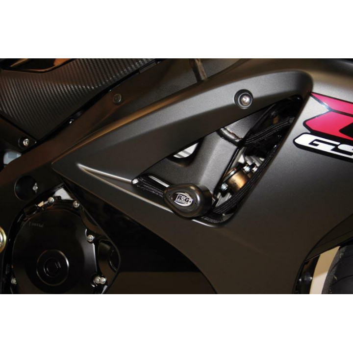 Tampons de protection R&G RACING Aero noir Suzuki GSX-R1000 CP0201BL