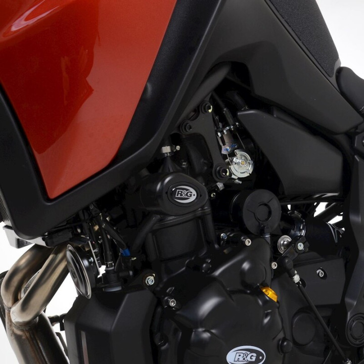 Tampons de protection R&G RACING Aero - noir Yamaha Tracer