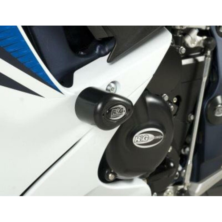 Tampons de protection R&G RACING Aero noir Suzuki GSX-R600/750 CP0279BL