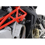 Tampons de protection R&G RACING Aero noir MV Agusta Brutale 1090