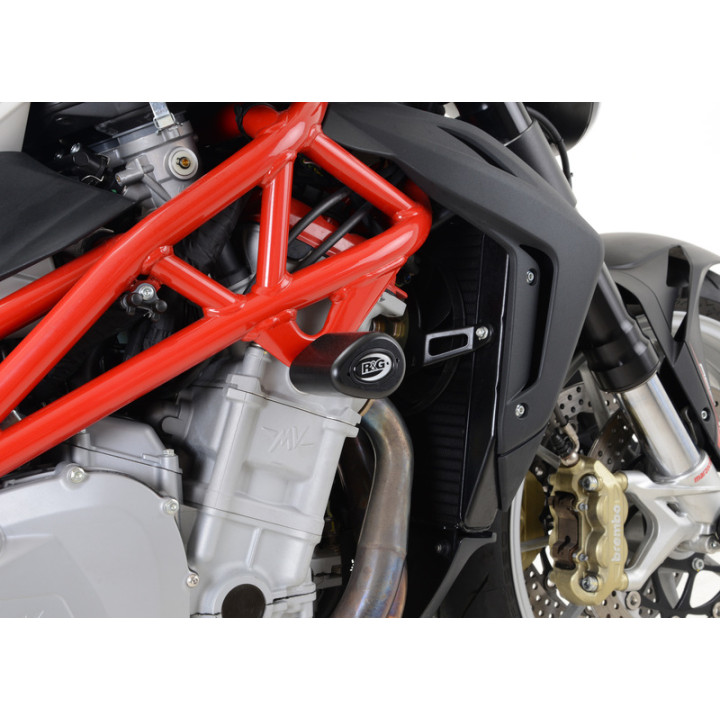Tampons de protection R&G RACING Aero noir MV Agusta Brutale 1090