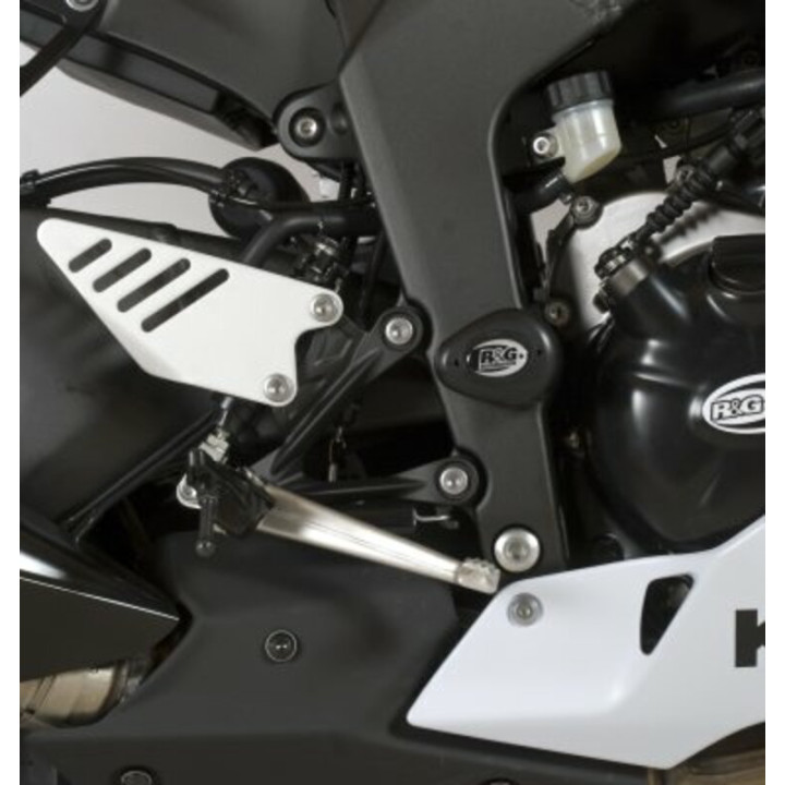 Tampons de protection R&G RACING Aero noir Kawasaki ZX6R 636