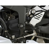 Tampons de protection R&G RACING Aero noir Kawasaki ZX6R 636