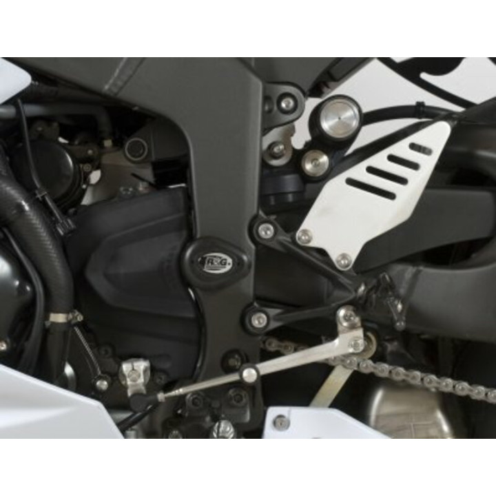 Tampons de protection R&G RACING Aero noir Kawasaki ZX6R 636