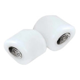 Tampons de protection R&G RACING Aero - blanc Suzuki Hayabusa
